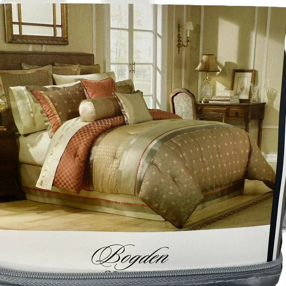 Waterford Pillowcase Bogden Cinnabar One Standard Sham Satin Luxury NEW